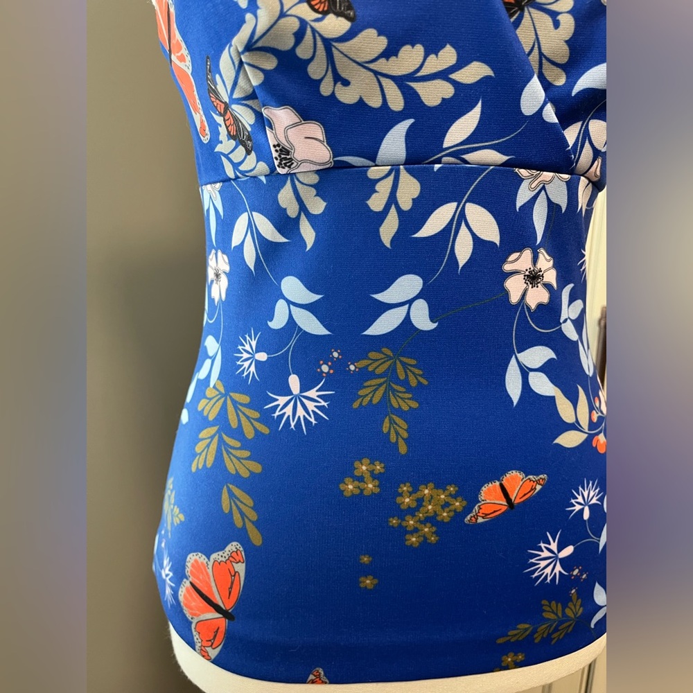 💙 Ted Baker Kyoto Gardens Cross-over Top - Picture 7 of 17